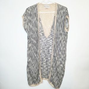 Knox Rose Duster Sweater Crochet Knit Slee…